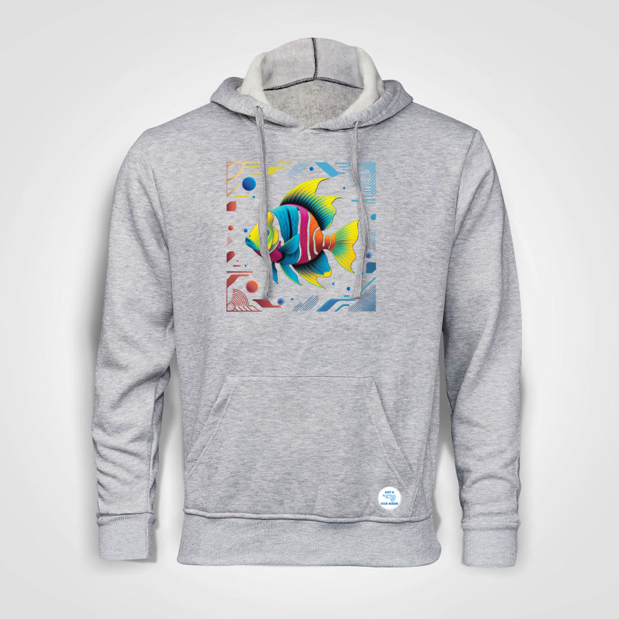 Art's Fish Room - Neon Angelfish 01 Hoodie