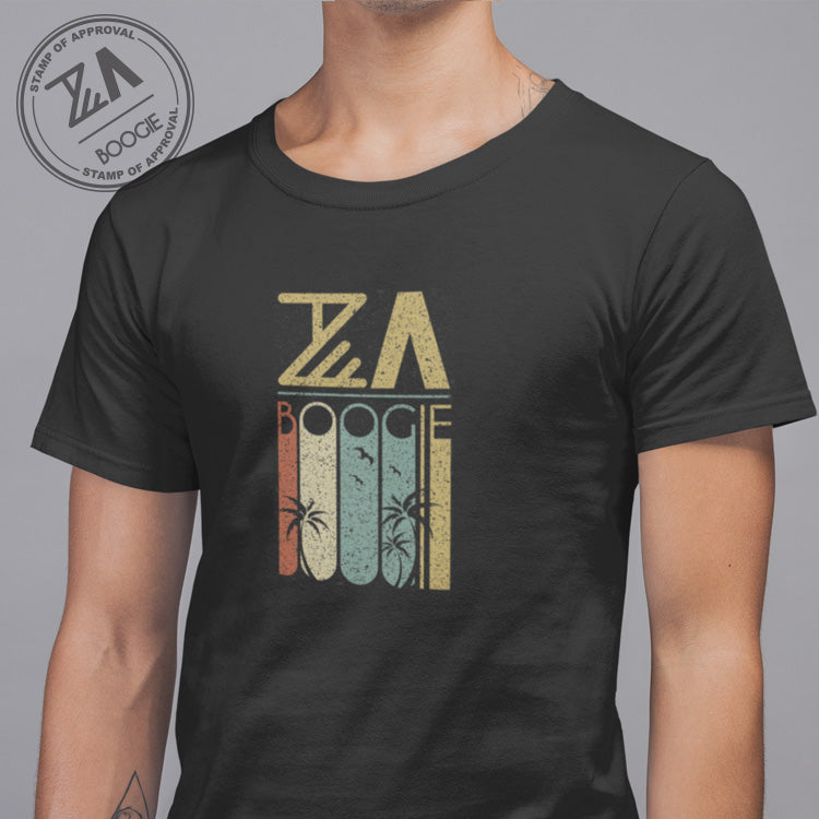 ZA Boogie - Mens Black T-Shirt - Retro Boogie