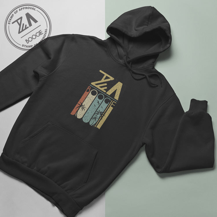 ZA Boogie - Black Hoodie - Retro