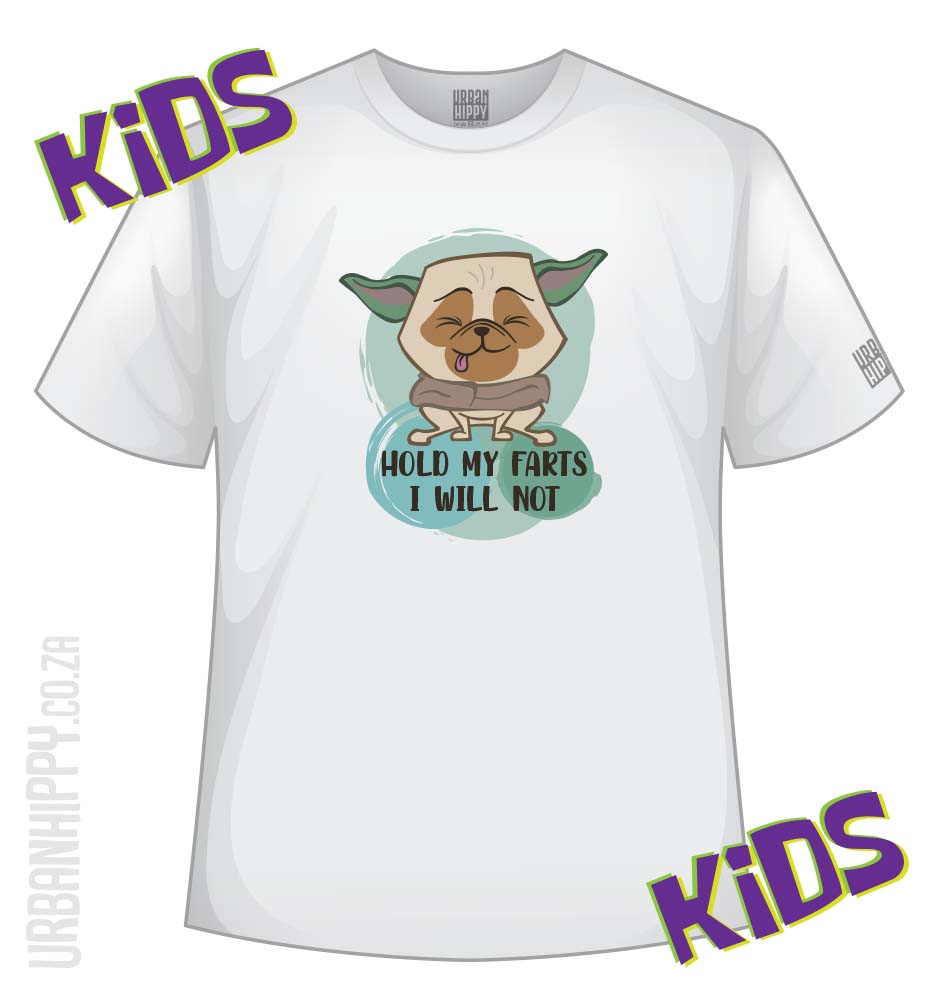 Urban Hippy - Hold Farts - Kids T-Shirt