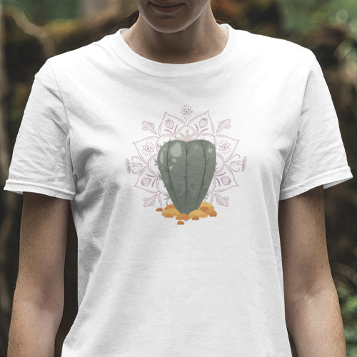 White Goma - San Pedro Mandala On White - T-Shirt
