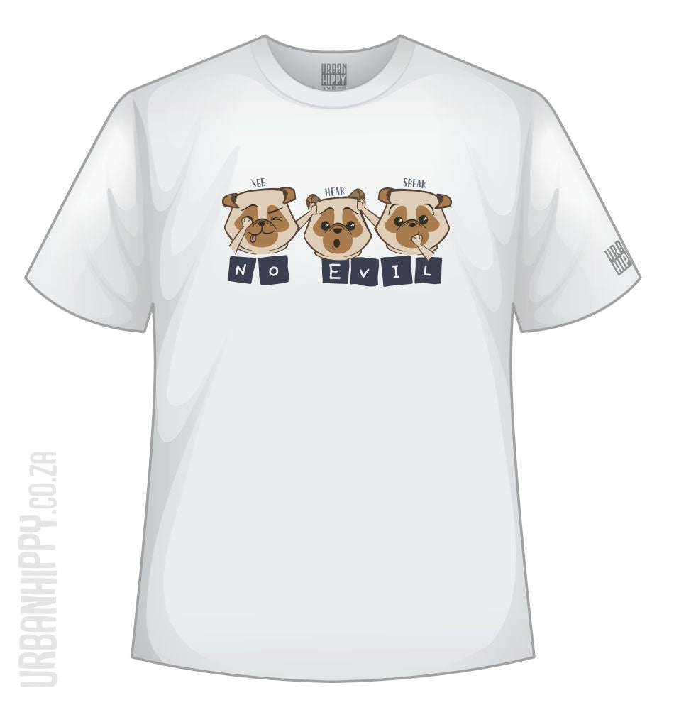 Urban Hippy - Pugs See No Evil - T-Shirt