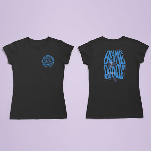 Bodyboard South Africa Bodyboard South Africa - Ladies Blame It On The Boogie Blue - T-Shirt