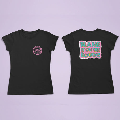 Bodyboard South Africa - Ladies Blame It On The Boogie Pink - T-Shirt