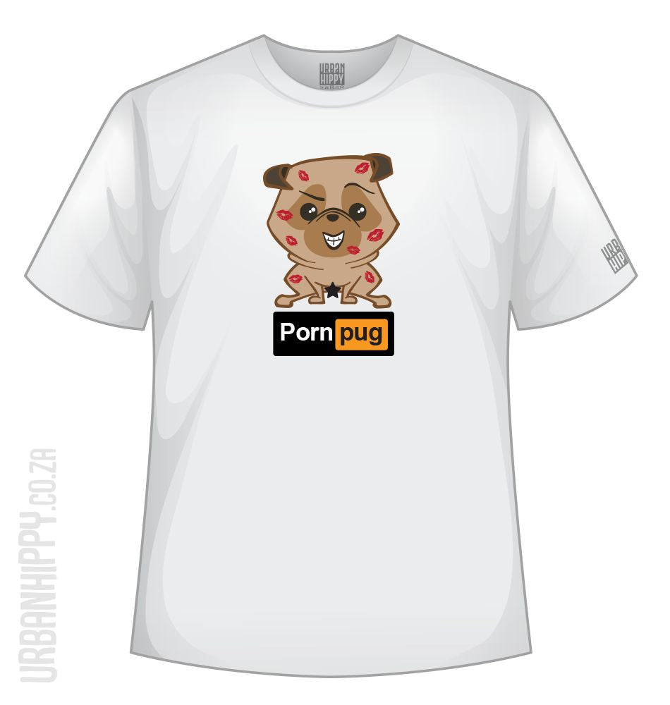 Urban Hippy - Porn Pug - T-Shirt