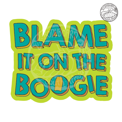 Bodyboard South Africa - Blame It On The Boogie Lime - T-Shirt